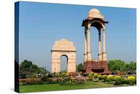 View of the India Gate, New Delhi, India-null-Stretched Canvas