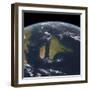 View of the Indian Subcontinent During the Late Cretaceous Period-null-Framed Art Print