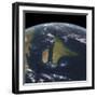 View of the Indian Subcontinent During the Late Cretaceous Period-null-Framed Art Print