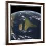 View of the Indian Subcontinent During the Late Cretaceous Period-null-Framed Art Print