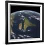 View of the Indian Subcontinent During the Late Cretaceous Period-null-Framed Art Print