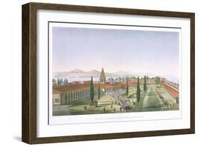 View of the Inner Courtyard of the Seraglio, Topkapi Palace, Constantinople-Anton Ignaz Melling-Framed Giclee Print
