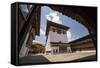 View of the Interior Courtyard at the Taktsang Monastery-Roberto Moiola-Framed Stretched Canvas