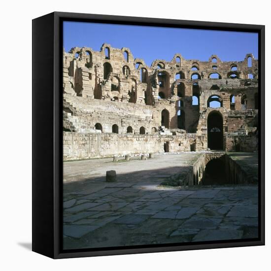 View of the Interior of a Roman Colosseum, 2nd Century-CM Dixon-Framed Stretched Canvas