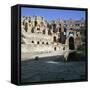 View of the Interior of a Roman Colosseum, 2nd Century-CM Dixon-Framed Stretched Canvas