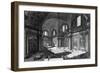 View of the Interior of Santa Maria Degli Angeli E Dei Martiri, from the 'Views of Rome' Series,…-Giovanni Battista Piranesi-Framed Giclee Print