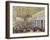 View of the Interior of the 'Grand Cafe Parisien', Paris, Engraved by Thibault, 1855-null-Framed Giclee Print