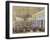 View of the Interior of the 'Grand Cafe Parisien', Paris, Engraved by Thibault, 1855-null-Framed Giclee Print