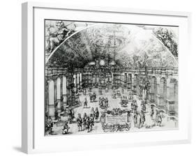 View of the Interior of the Lusthaus in Stuttgart, 1619-null-Framed Giclee Print