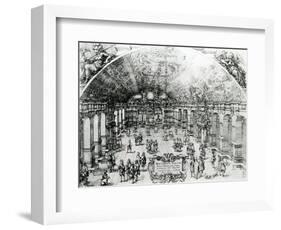 View of the Interior of the Lusthaus in Stuttgart, 1619-null-Framed Giclee Print