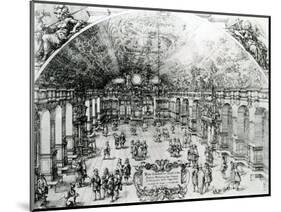 View of the Interior of the Lusthaus in Stuttgart, 1619-null-Mounted Giclee Print