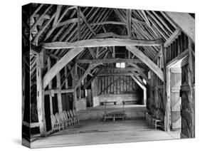 View of the Interior of the Mayflower Barn from a Story Concerning William Penn-Hans Wild-Stretched Canvas