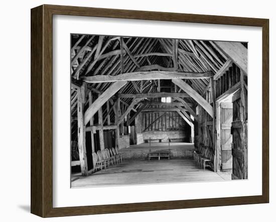 View of the Interior of the Mayflower Barn from a Story Concerning William Penn-Hans Wild-Framed Photographic Print