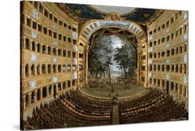 View of the Interior of the Teatro San Carlo, Naples, 19th Century-null-Stretched Canvas