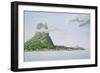 View of the Island of Bora Bora, from Voyage Autour du Monde-Antoine Lejeune And Chazal-Framed Giclee Print