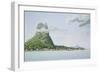 View of the Island of Bora Bora, from Voyage Autour du Monde-Antoine Lejeune And Chazal-Framed Giclee Print