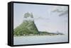 View of the Island of Bora Bora, from Voyage Autour du Monde-Antoine Lejeune And Chazal-Framed Stretched Canvas