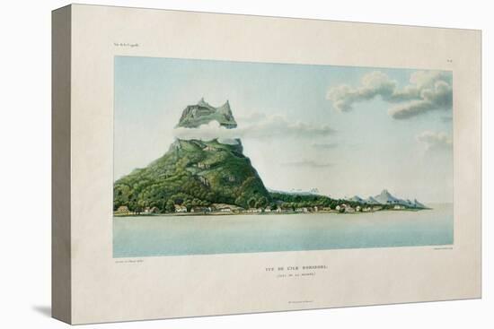 View of the Island of Bora Bora-Ambroise Tardieu-Stretched Canvas