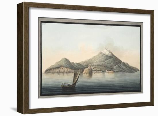 View of the Island of Ischia from the Sea-Pietro Fabris-Framed Giclee Print