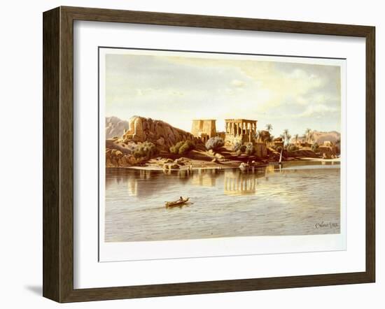 View of the Island Philae, 1874-Carl Friedrich Heinrich Werner-Framed Giclee Print