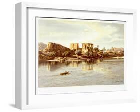 View of the Island Philae, 1874-Carl Friedrich Heinrich Werner-Framed Giclee Print