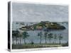 View of the Isle of Serpents, in the Bay of Rio De Janeiro, Brazil, C1880-null-Stretched Canvas