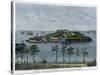 View of the Isle of Serpents, in the Bay of Rio De Janeiro, Brazil, C1880-null-Stretched Canvas