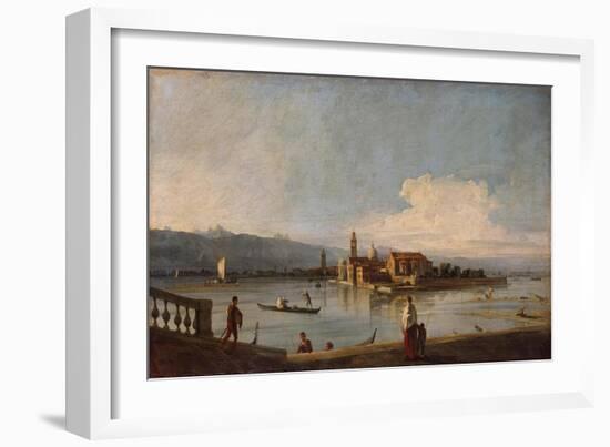 View of the Isles of San Michele, San Cristoforo and Murano, from the Fondamenta Nuove, C.1725-28-Canaletto-Framed Giclee Print