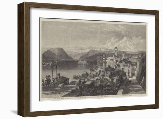 View of the Isola Bella, on the Lago Maggiore, Italy-William Leighton Leitch-Framed Giclee Print