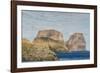 View of the Jagged Cliffs Along the Cumberland Peninsula-Michael Nolan-Framed Photographic Print