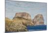 View of the Jagged Cliffs Along the Cumberland Peninsula-Michael Nolan-Mounted Photographic Print