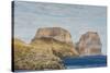 View of the Jagged Cliffs Along the Cumberland Peninsula-Michael Nolan-Stretched Canvas