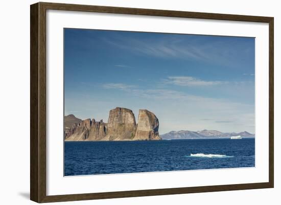 View of the Jagged Cliffs Along the Cumberland Peninsula-Michael Nolan-Framed Photographic Print