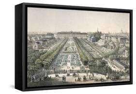 View of the Jardin Des Plantes, Paris-Charles Riviere-Framed Stretched Canvas