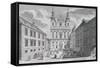 View of the Jesuitenkirche and Dr-Ignaz-Seipal-Platz in Vienna-Salomon Kleiner-Framed Stretched Canvas