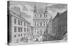 View of the Jesuitenkirche and Dr-Ignaz-Seipal-Platz in Vienna-Salomon Kleiner-Stretched Canvas
