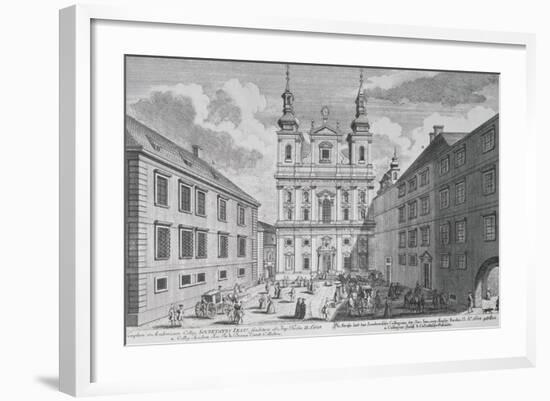 View of the Jesuitenkirche and Dr-Ignaz-Seipal-Platz in Vienna-Salomon Kleiner-Framed Giclee Print