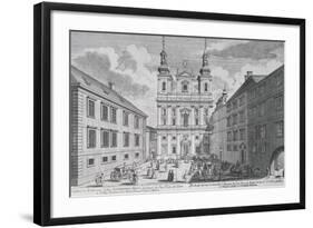 View of the Jesuitenkirche and Dr-Ignaz-Seipal-Platz in Vienna-Salomon Kleiner-Framed Giclee Print