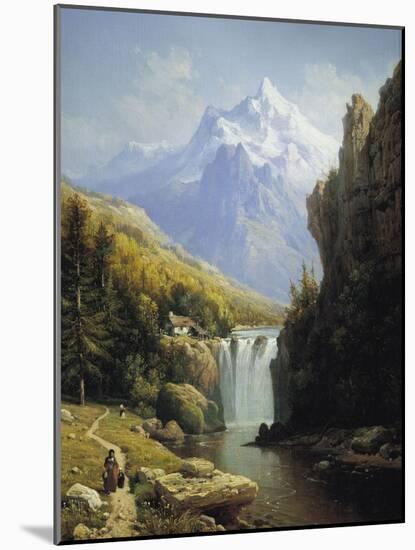 View of the Johannisberg-Charles Kuwasseg-Mounted Giclee Print