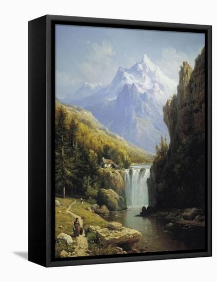 View of the Johannisberg-Charles Kuwasseg-Framed Stretched Canvas