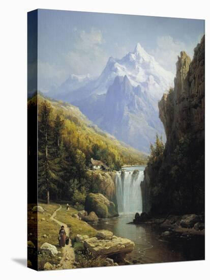 View of the Johannisberg-Charles Kuwasseg-Stretched Canvas