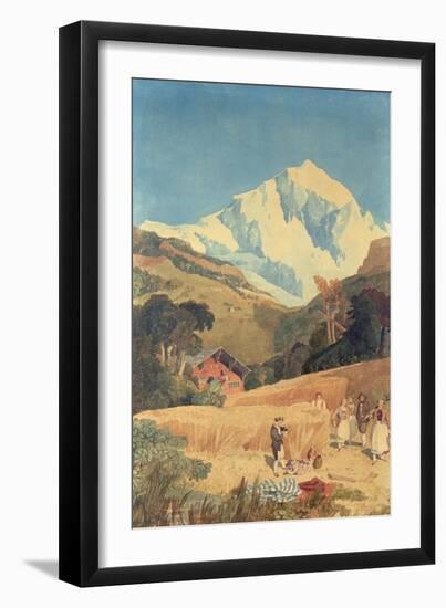 View of the Jungfrau-Horn, 1809-John Sell Cotman-Framed Giclee Print