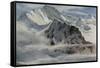 View of the Jungfrau-Edward Theodore Compton-Framed Stretched Canvas