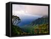View of The Kalalau Valley, Kauai, Hawaii-George Oze-Framed Stretched Canvas