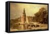 View of the Kalk Market, Amsterdam-Johannes Karel Christian Klinkenberg-Framed Stretched Canvas