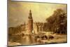 View of the Kalk Market, Amsterdam-Johannes Karel Christian Klinkenberg-Mounted Giclee Print