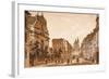 View of the Karmelitská Street Towards the Church of St. Nicholas, Prague-Vincenc Morstadt-Framed Giclee Print