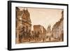 View of the Karmelitská Street Towards the Church of St. Nicholas, Prague-Vincenc Morstadt-Framed Giclee Print