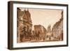 View of the Karmelitská Street Towards the Church of St. Nicholas, Prague-Vincenc Morstadt-Framed Giclee Print