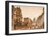 View of the Karmelitská Street Towards the Church of St. Nicholas, Prague-Vincenc Morstadt-Framed Giclee Print